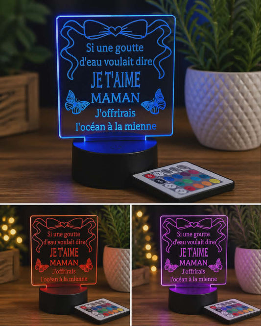 lampe de chevet 3D Led personnalisable