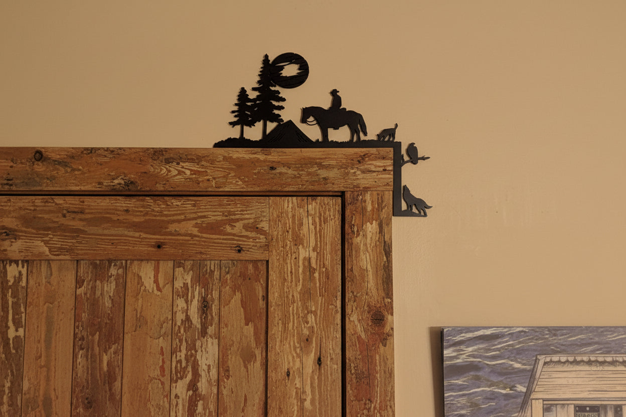 Décor mural coin de porte