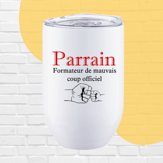 VERRE ISO 12 OZ PARRAIN FORMATEUR DE MAUVAIS COUP OFFICIEL