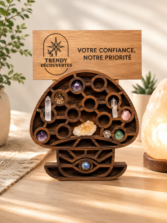 Petite étagère à cristaux