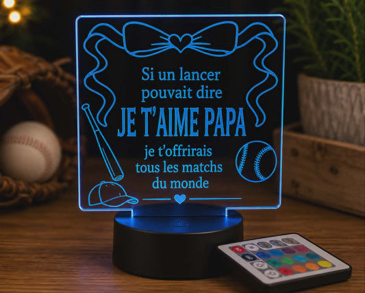 lampe de chevet 3D Led personnalisable