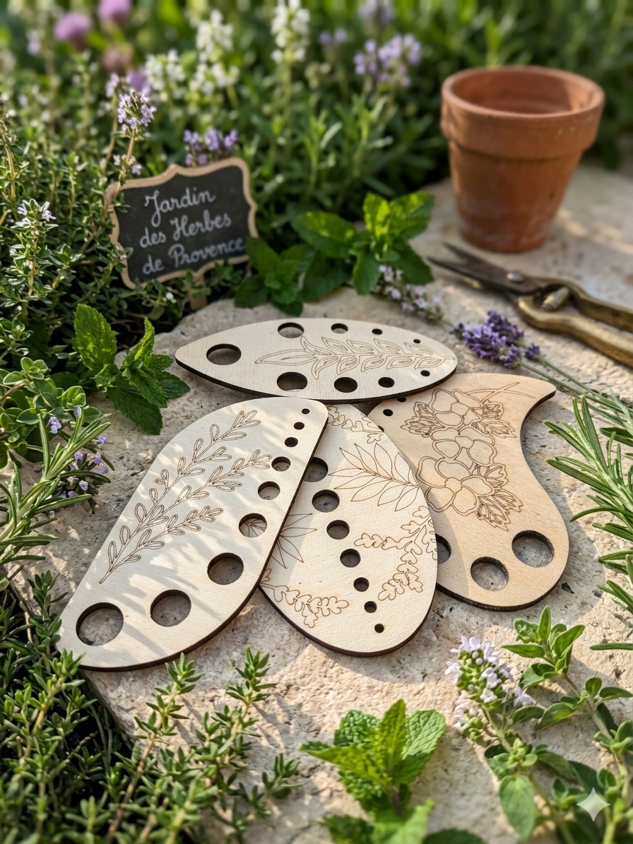 Coupe Fines Herbes en Bois – Outil de Cuisine Pratique